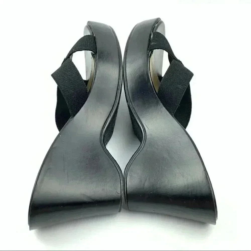 Candies womens sandals size 9.5 black chunky platforms 90s y2k vintage
